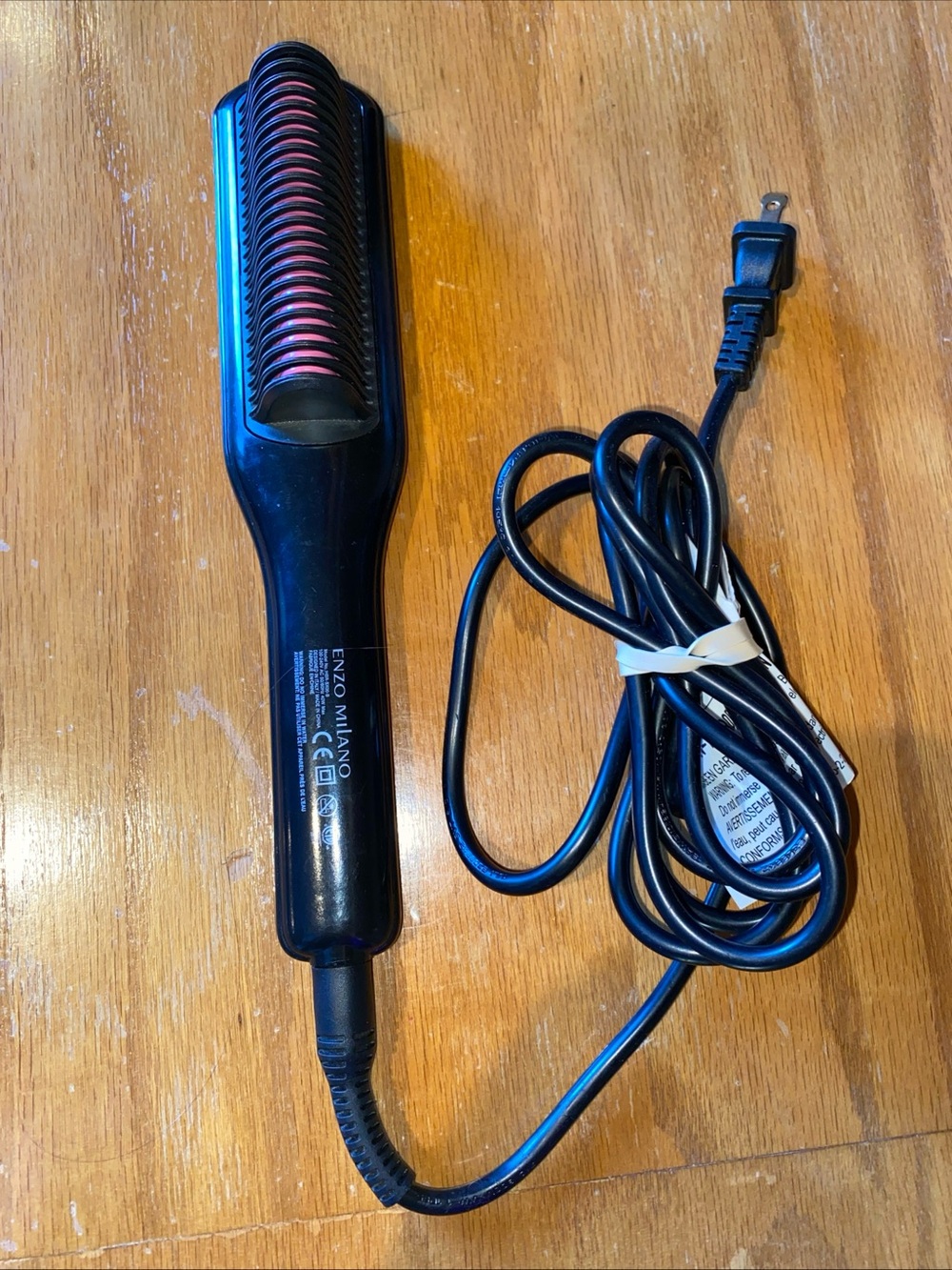Enzo Milano SX ENZOCOOL Screen Profesional Hot Comb Brush Dual Heat 40W 100-240V